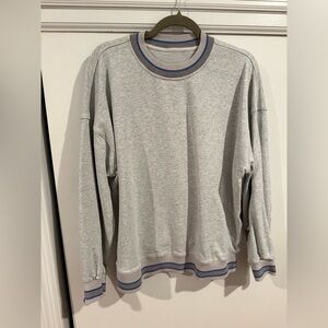 Lululemon Perfectly Oversized Ringer Crewneck Size L HGULG and Pool Party EUC
